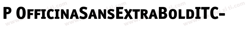 P OfficinaSansExtraBoldITC字体转换